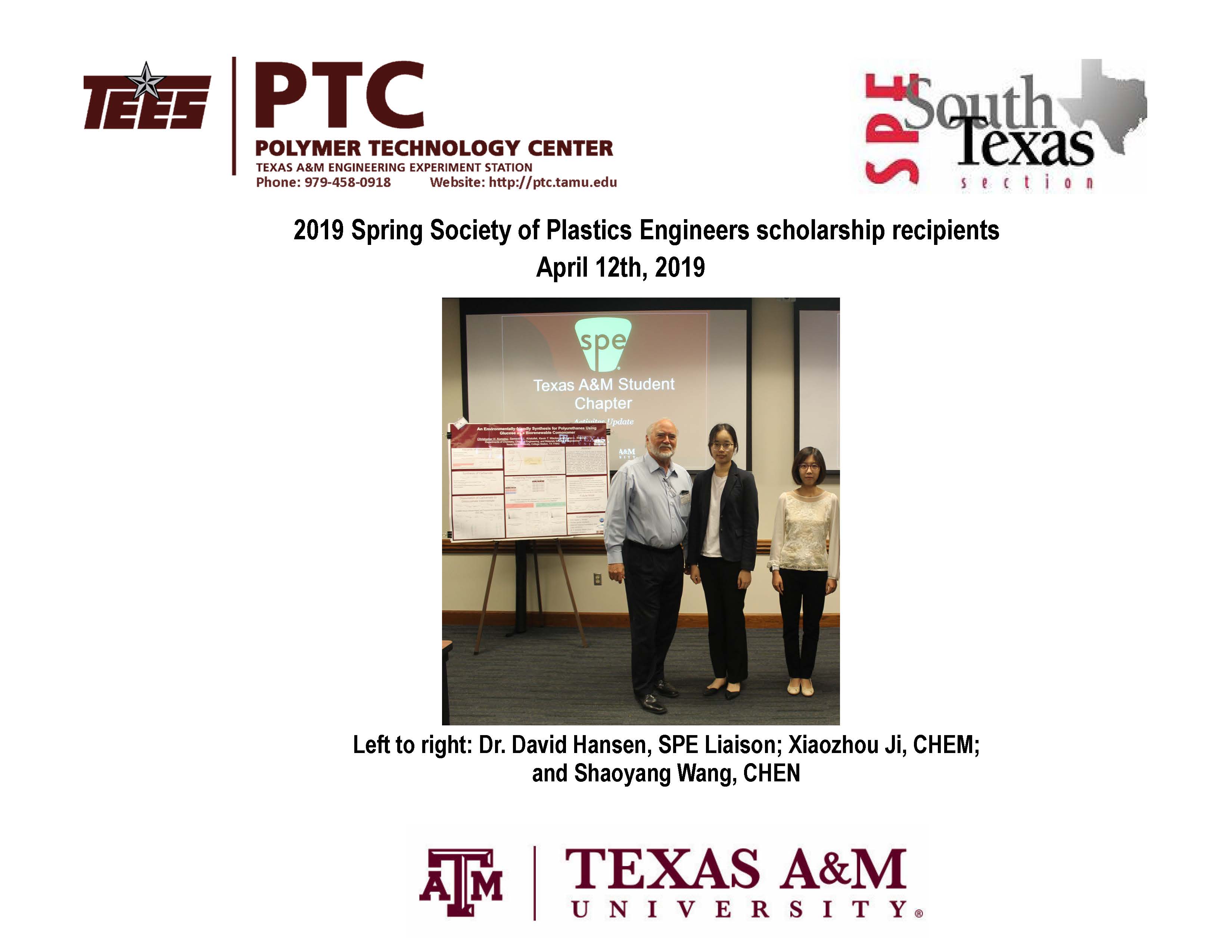 041219 SPRING SPE RECIPIENTS
